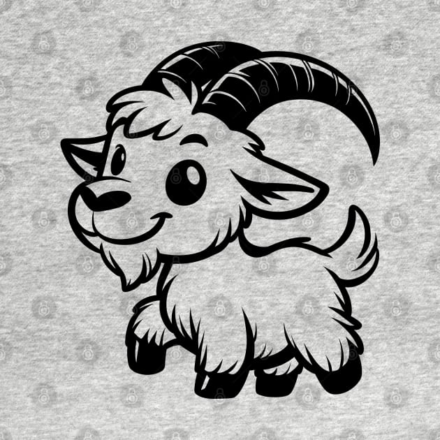 Cartoon Goat by KayBee Gift Shop